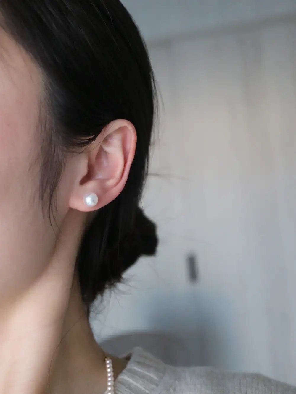 Refined Pierced Or Clip-On Pearl Stud Earrings