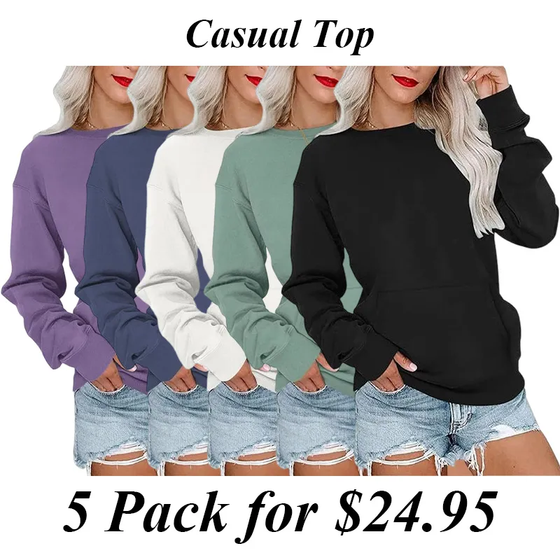 Women's Crewneck Hoodless Sweatshir