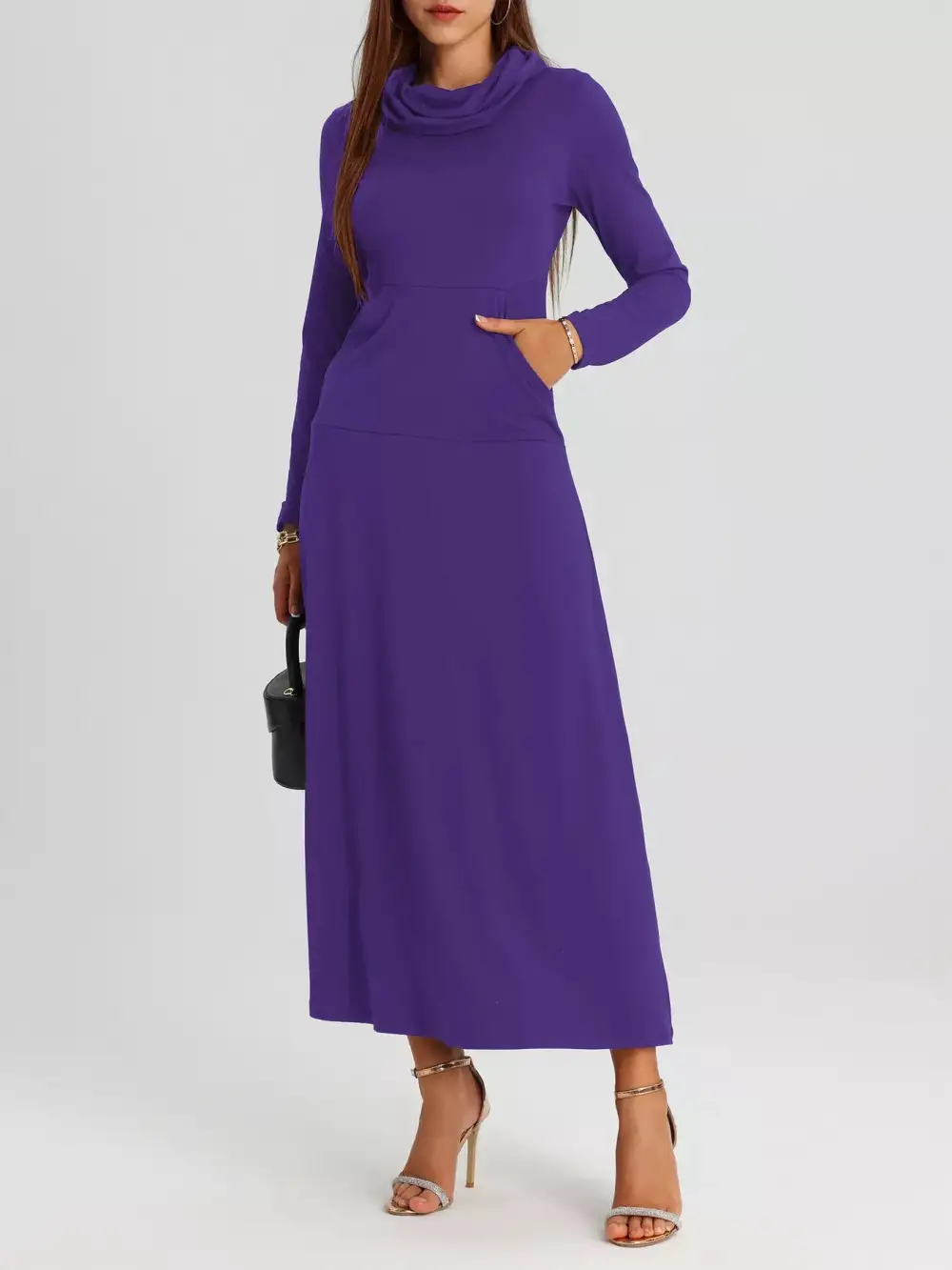 Finish Long Sleeve Midi Dress