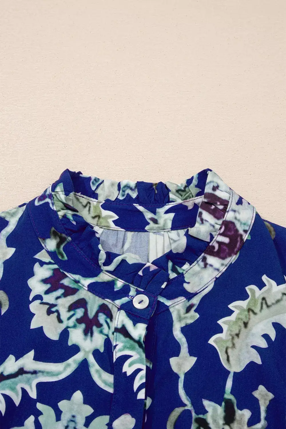 Floral Printed Ruffle Dress Casual
