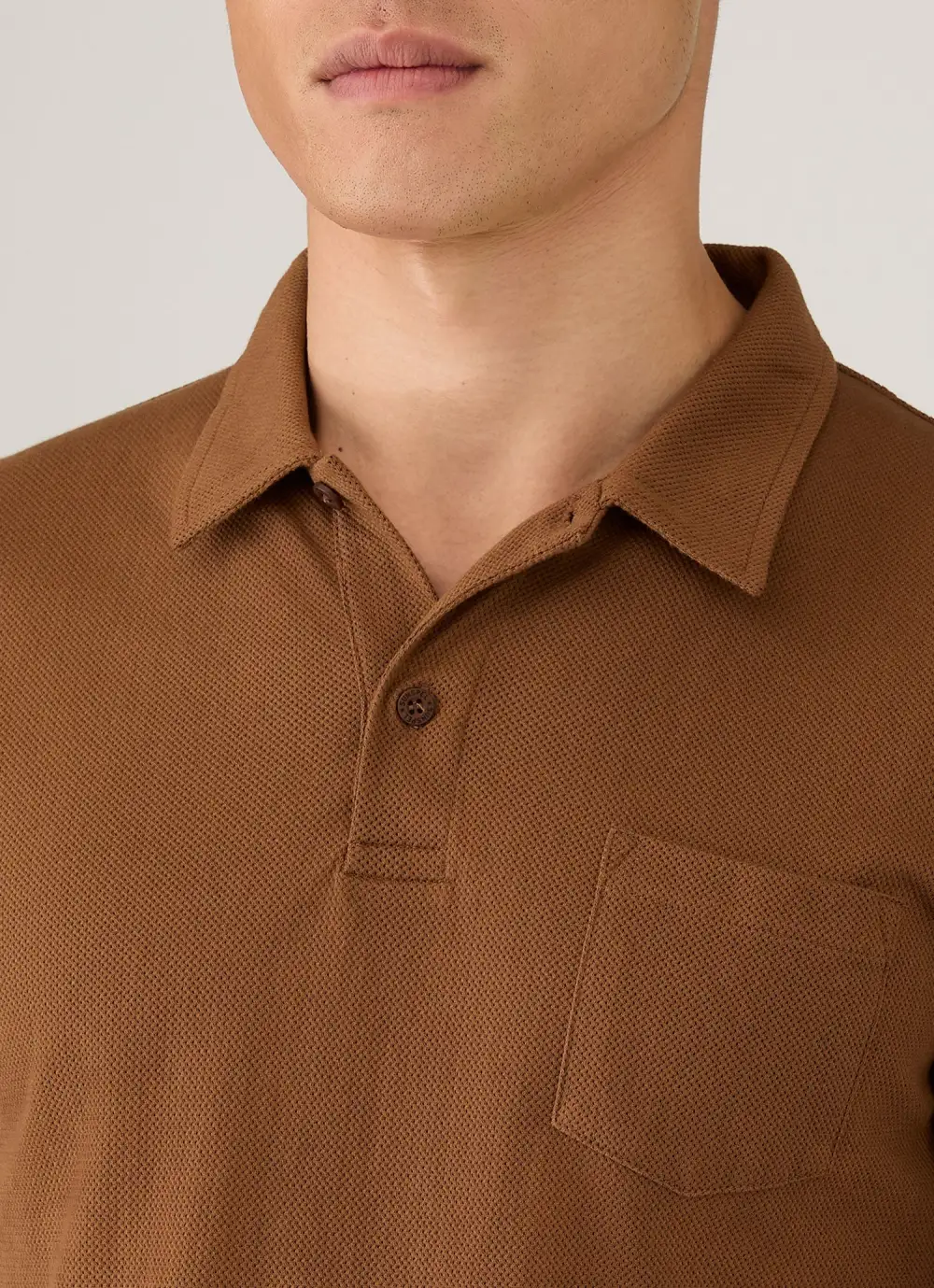 Casual Everyday Slim Fit Mesh Cotton Short Sleeve Polo Shirt