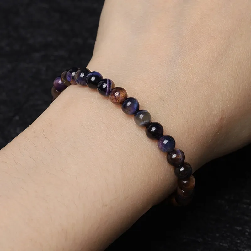 Natural Tiger Eye Bead Bracelet