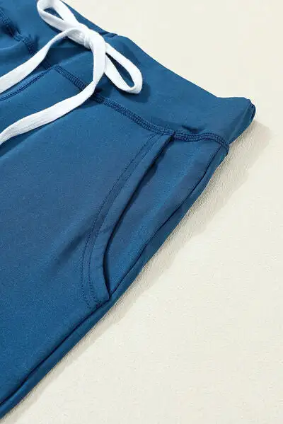 Relaxed Drawstring Pocketed Jogger Pants