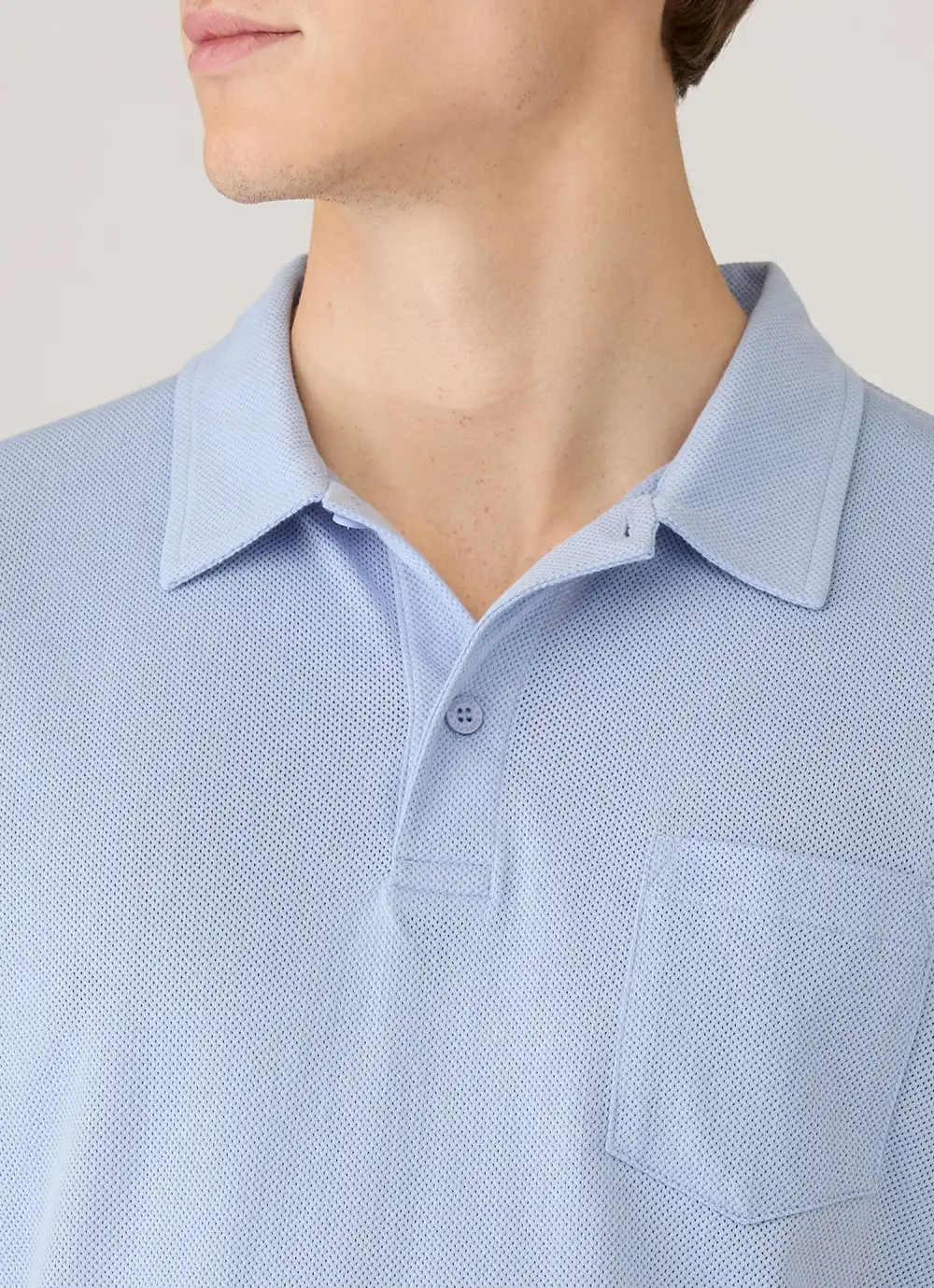 Polished Weekend Slim Fit Mesh Cotton Short Sleeve Polo Shirt