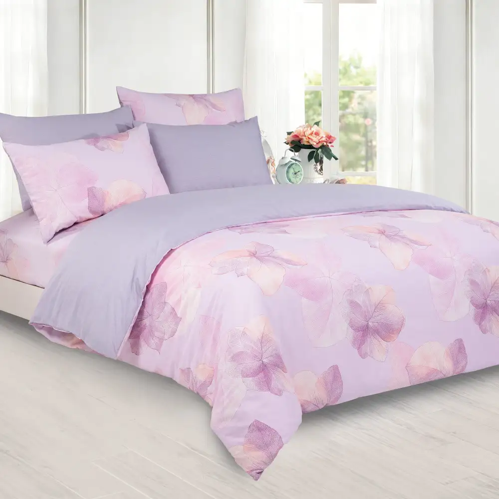 Polished Cotton Printed Complete Bedding Set