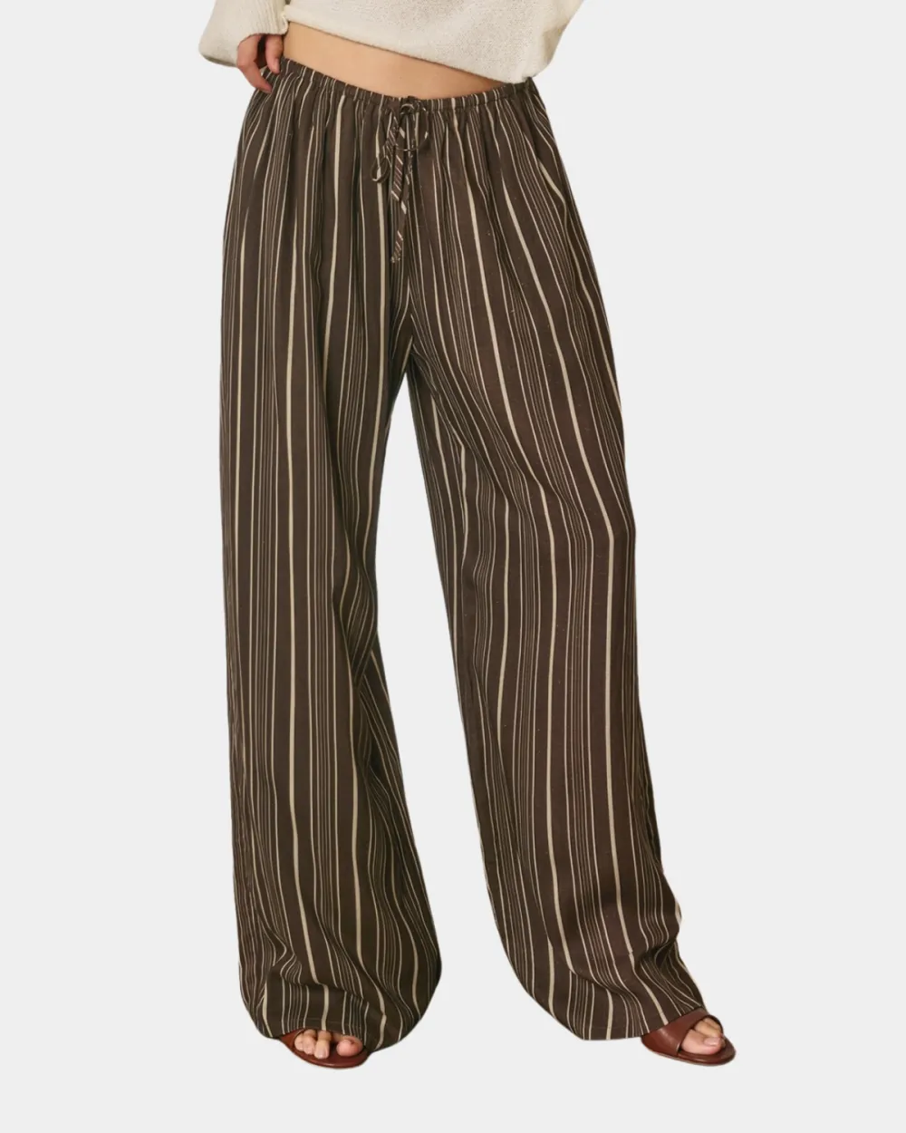 Stripe Drawstring Pants