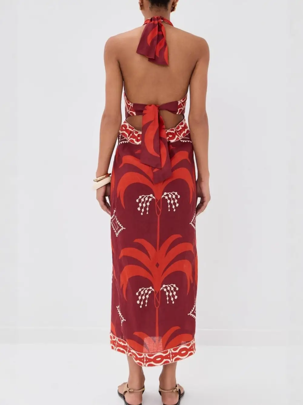 Printed Wrap Dress Casual