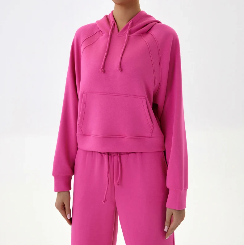 Curved Back Loose-Fit Hoodie