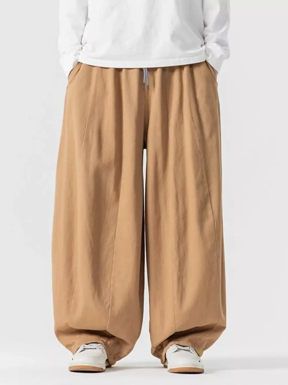 Men's Plus Size Loose Fit Drawstring Waist Casual