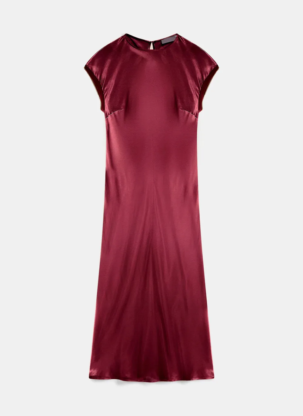 Casual Style Satin Midi Dress