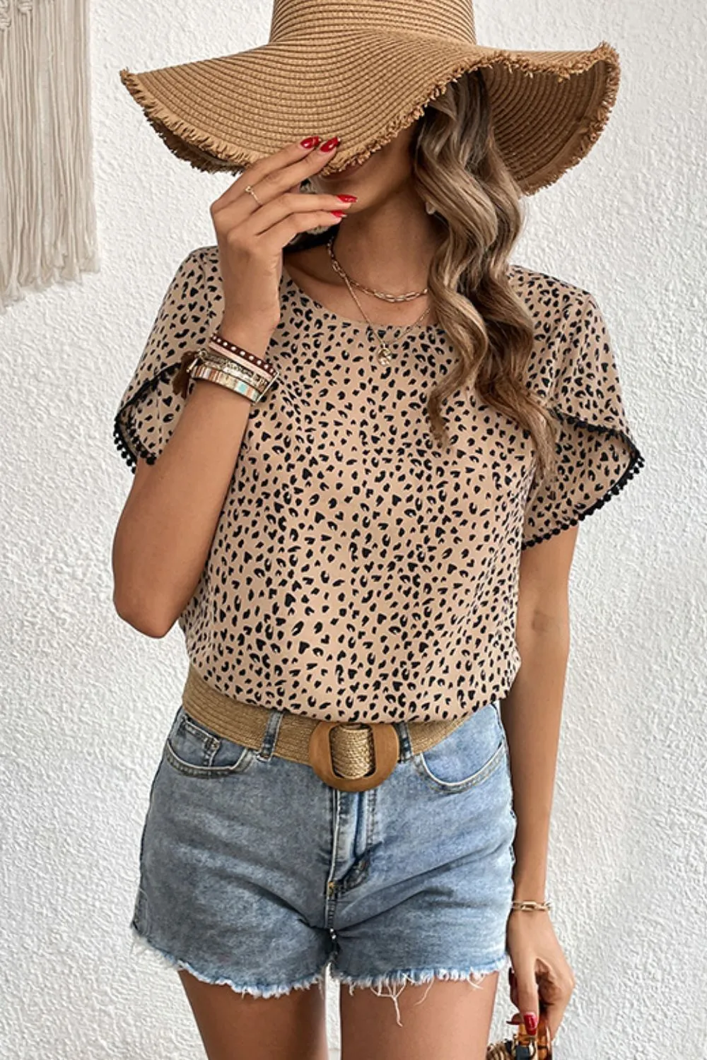 Everyday Round Neck Printed Blouse