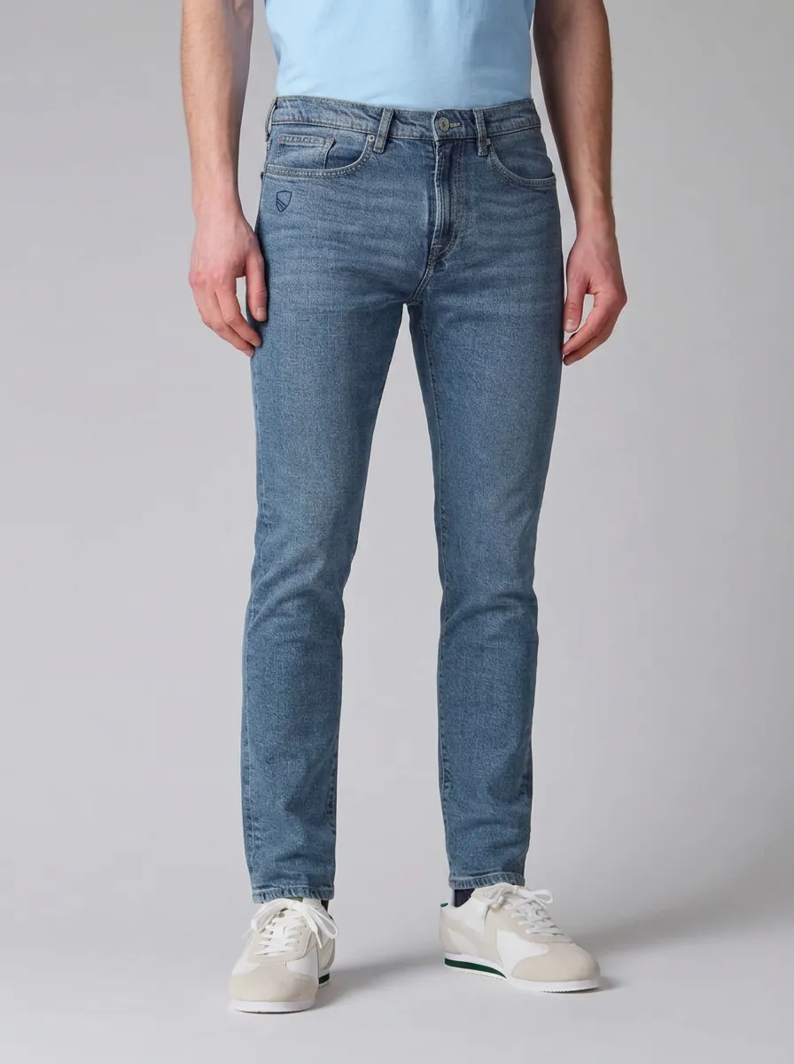 Men's Modern Flexible Slim Fit Stretch Denim Jeans
