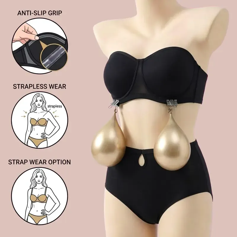 Women's Convertible Strapless Bra With Tummy Control