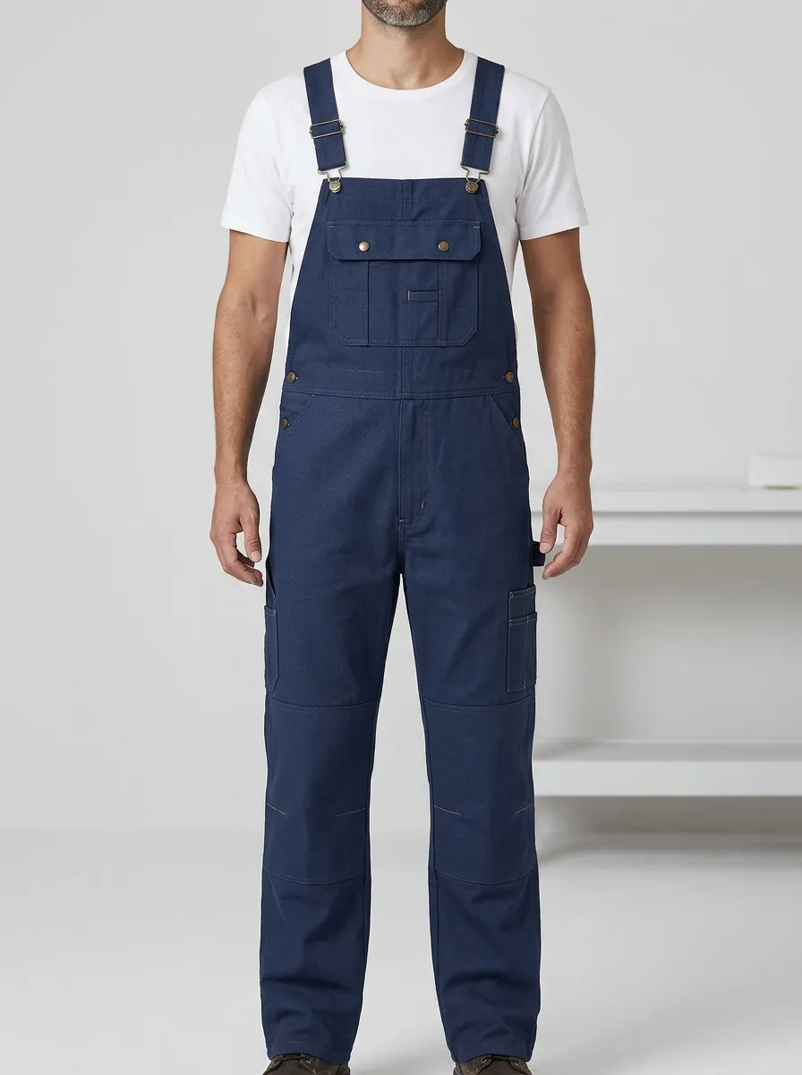 Men's Denim Bib Work Overalls