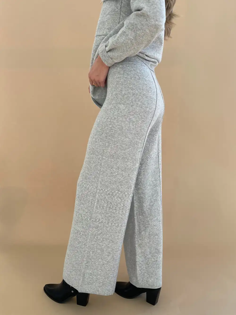 Knit Wide-Leg Pants