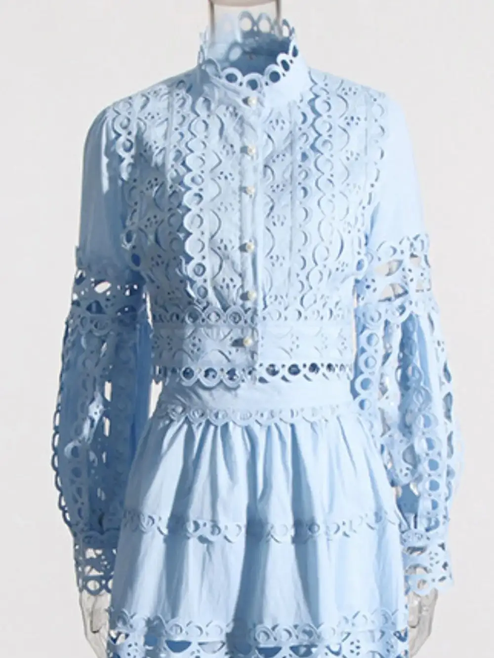 Sharp Button Front Long Sleeve Coordinated Set
