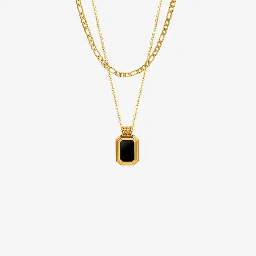 Titanium Steel Plated Pendant Necklace