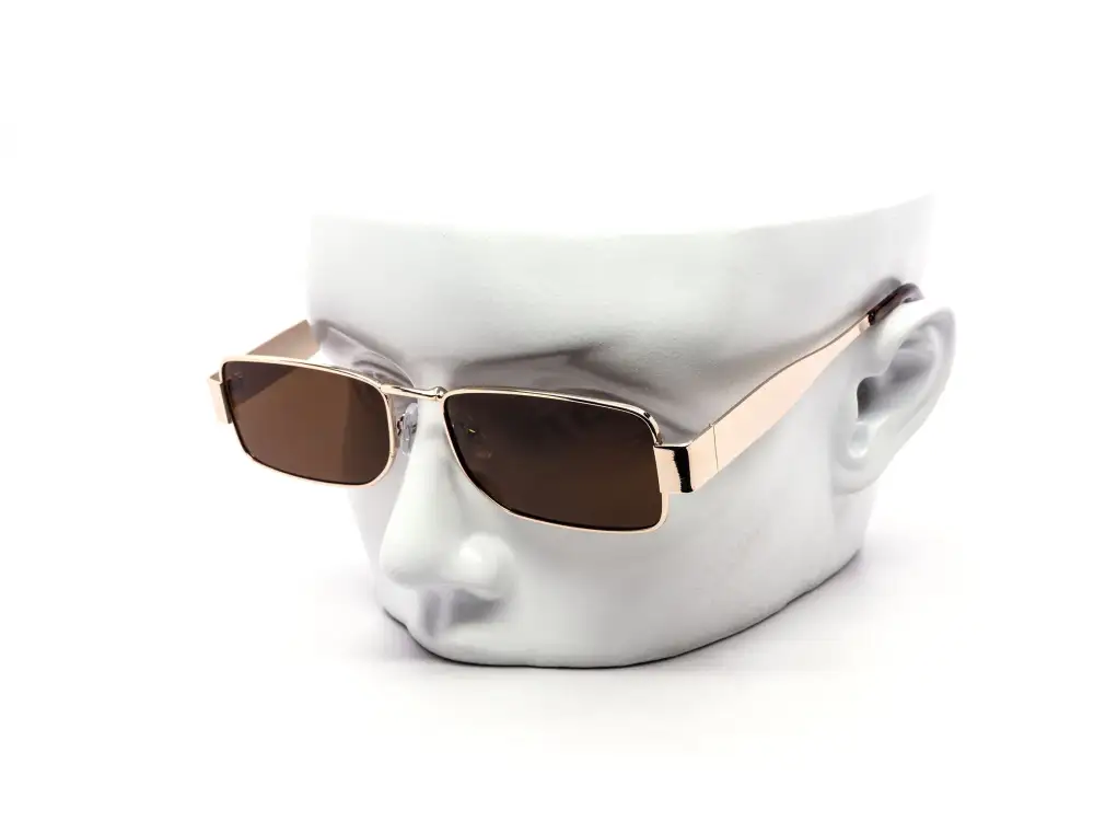12-Pack Chunky Metal Rectangle Sunglasses