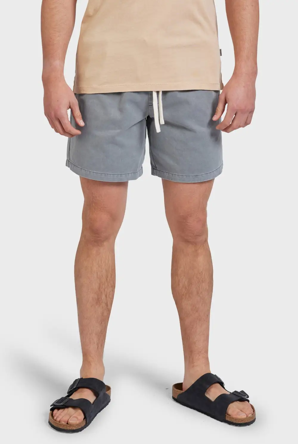 Gray Garment Dyed Shorts