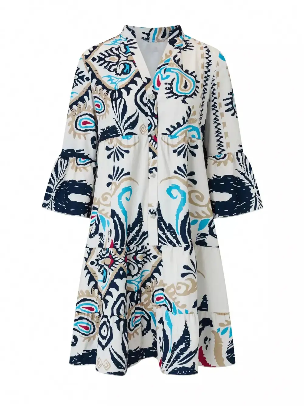 Bohemian Tiered Mini Dress