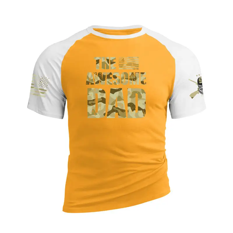 THE AWESOME DAD RAGLAN GRAPHIC TEE
