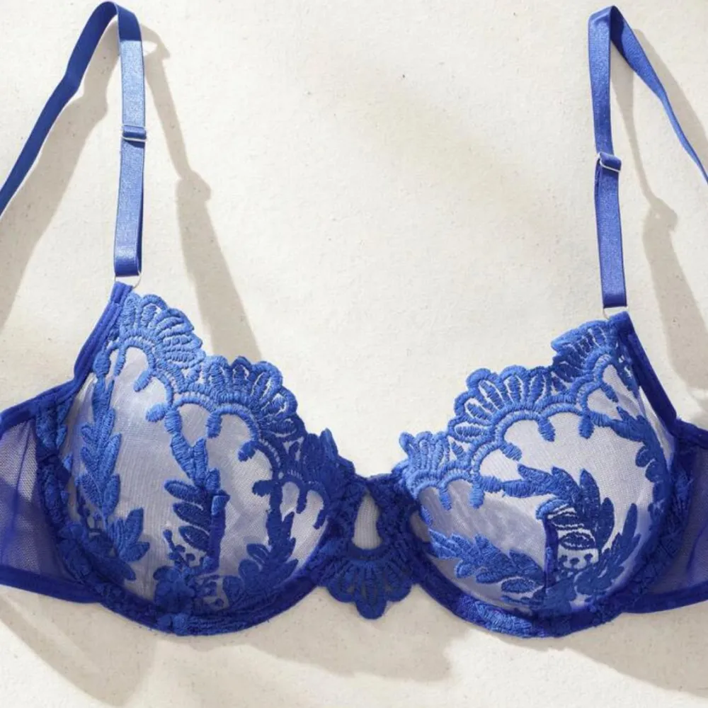Delicate Floral Mesh Lingerie Set