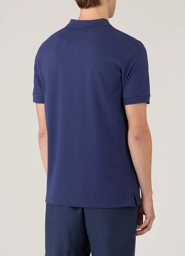 Polished Everyday Slim Fit Cotton Pique Short Sleeve Polo Shirt
