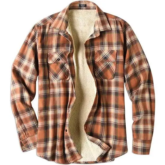 Men’s Sherpa Lined Flannel Shirt Jacket – Warm. Rugged. Ready for Anything.