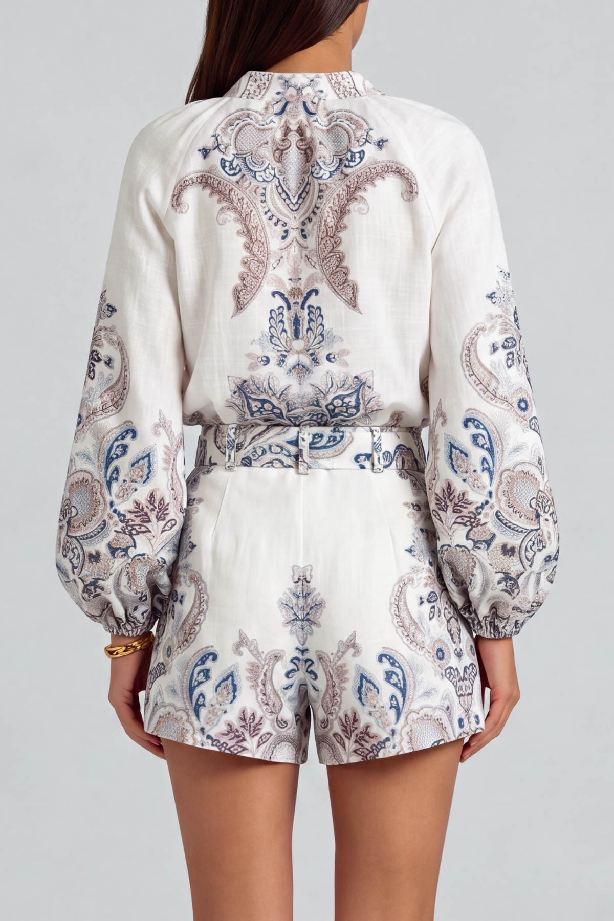Modern Floral Matching Shorts Set