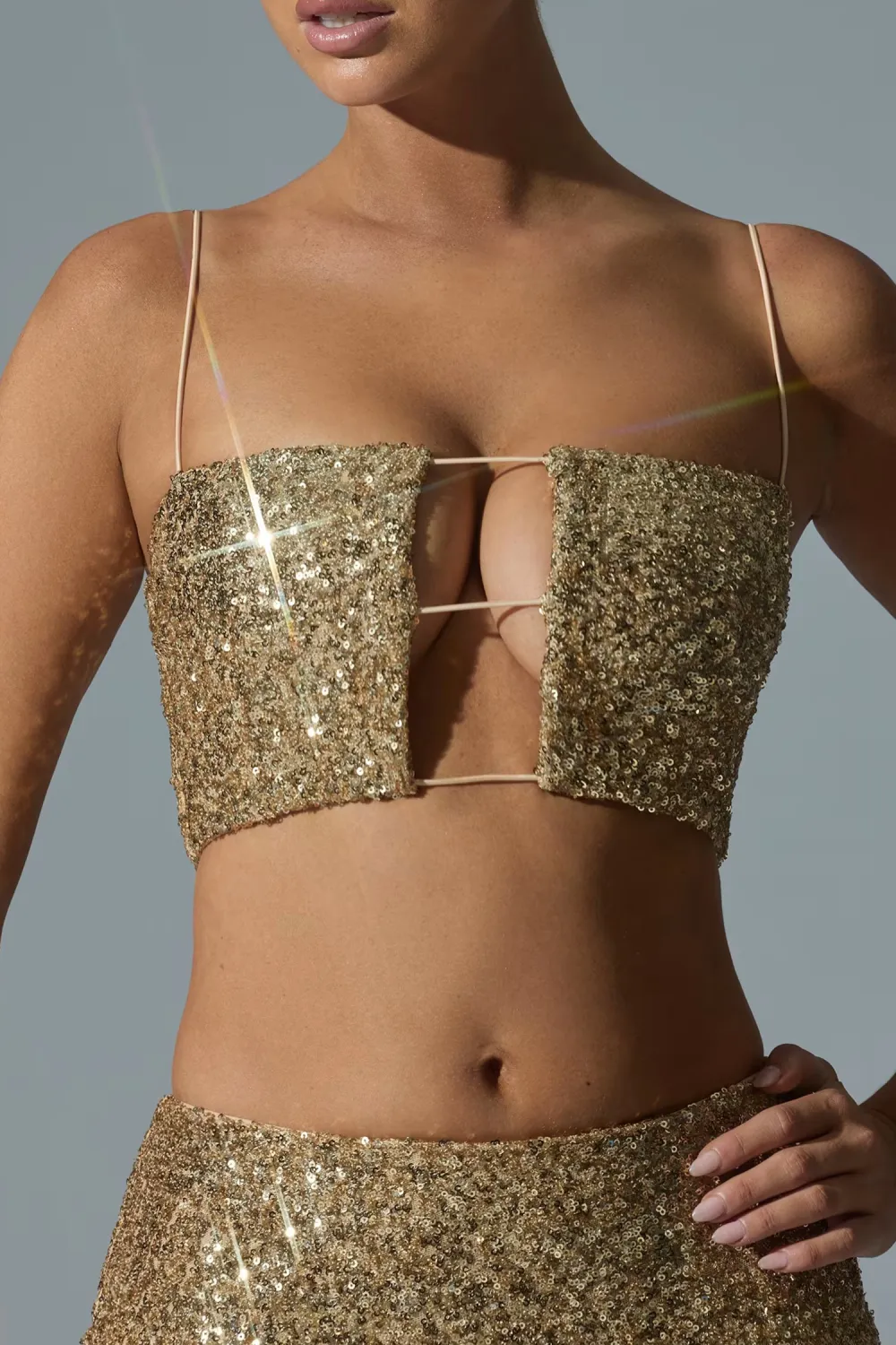 Gym Sequined Ladies Camisole