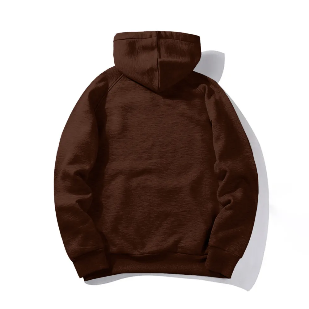 Sad Moon Print Hoodie