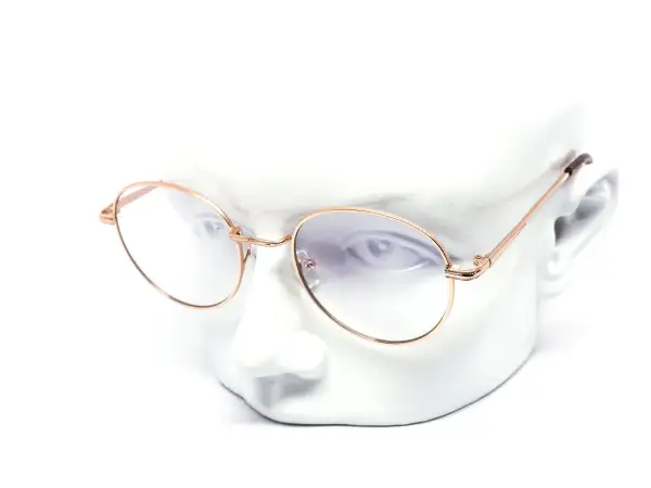 12-Pack Classic Metal Round Blue Light Glasses