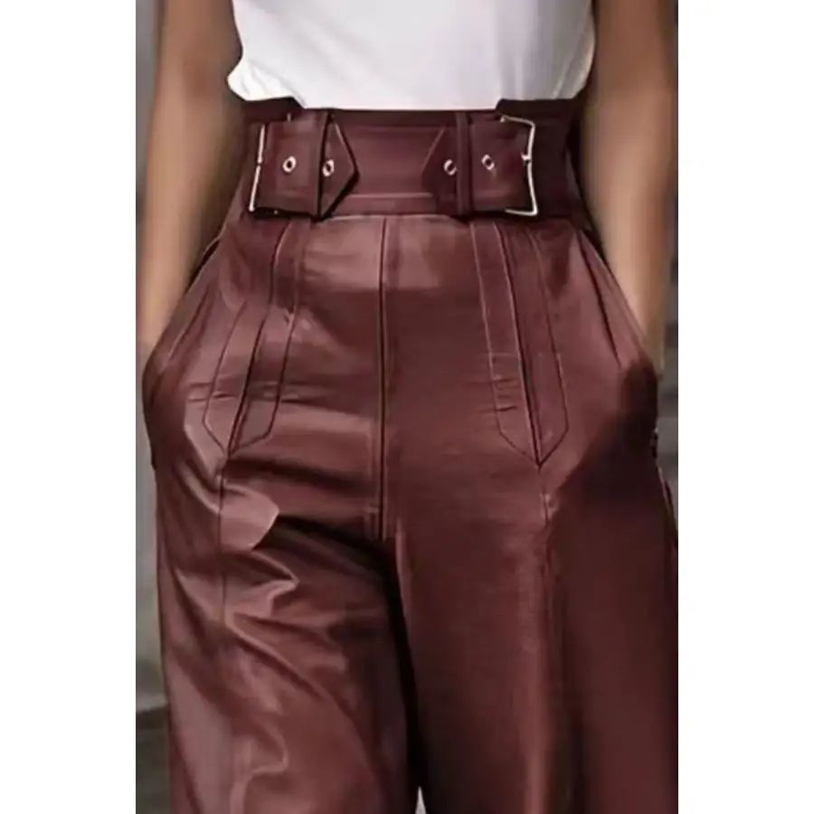 High Waist Wide Flare Pants