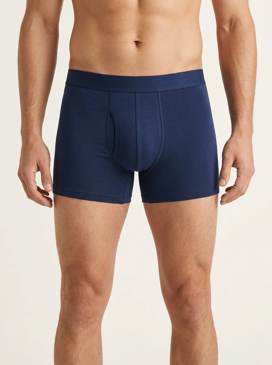 Men's Solid Textured Finish 3-Pack Boxer Briefs