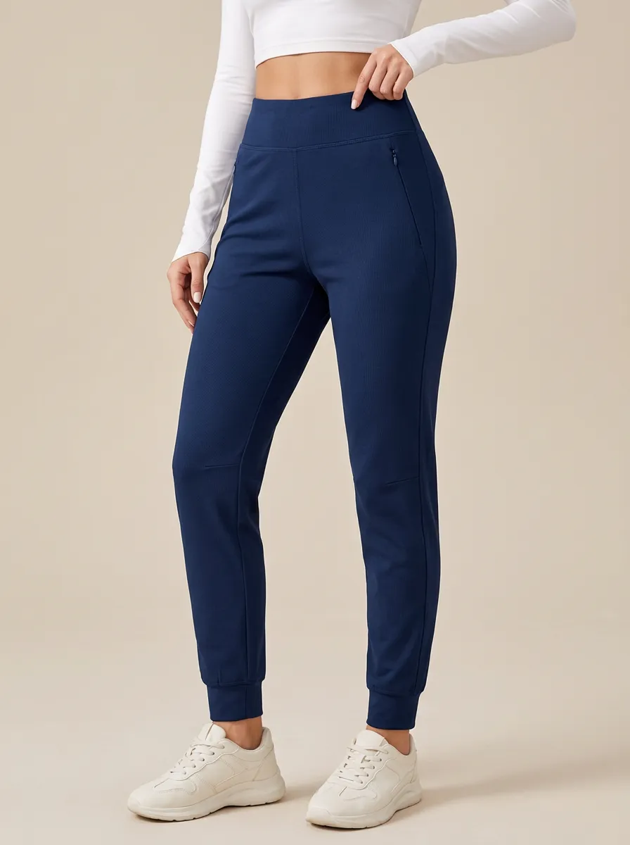 Women's High Waist Zip Pocket Joggers