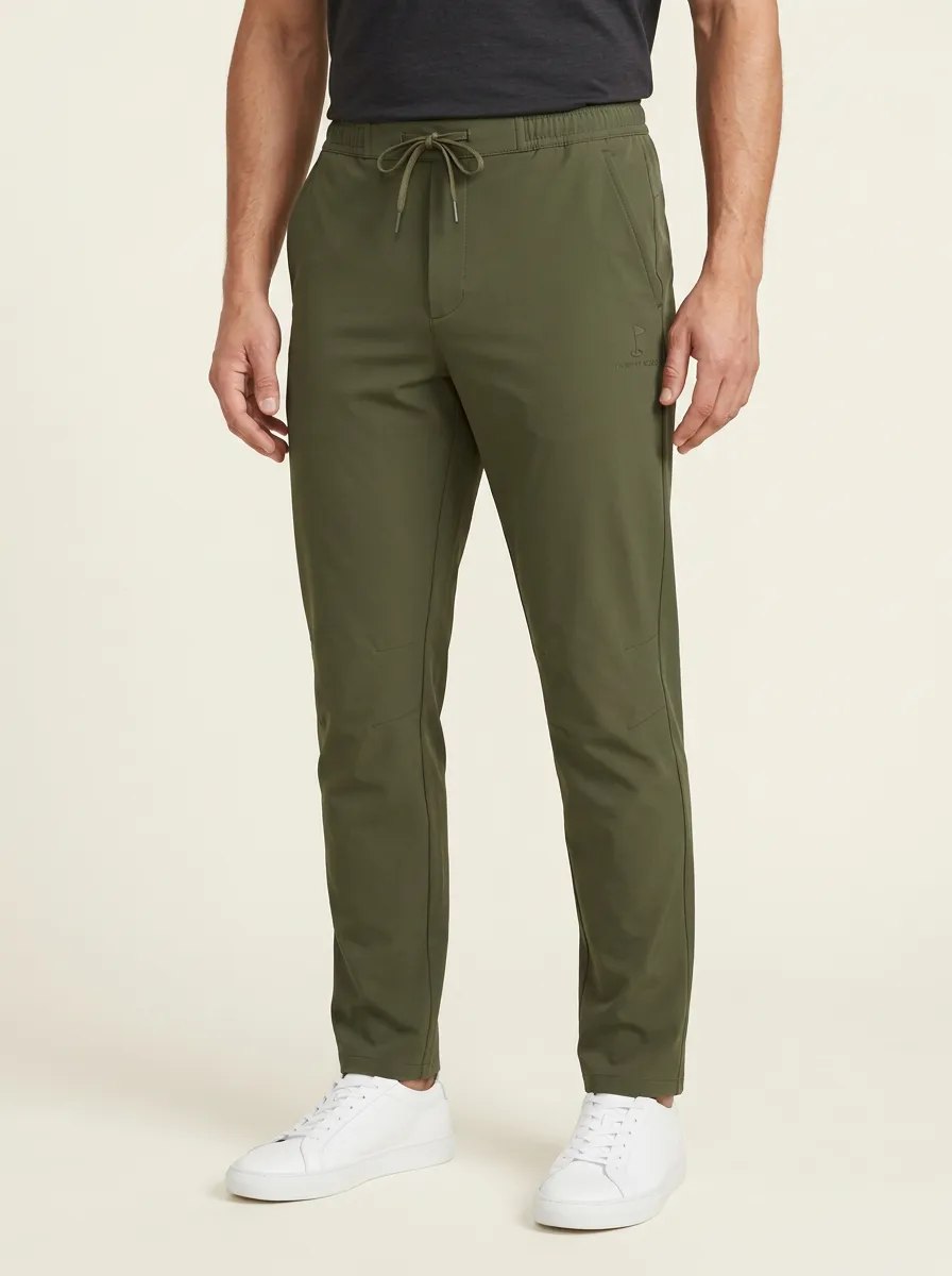 Performance Flag-Motif Golf Athletic Pants