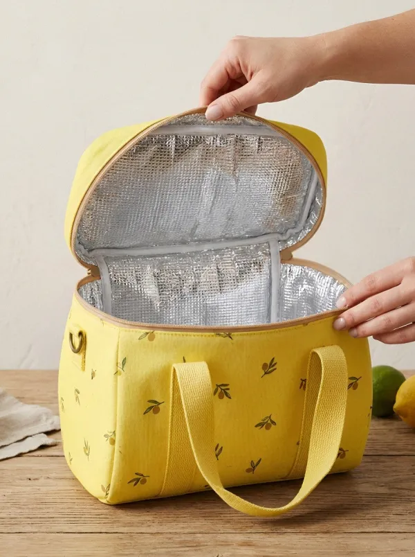 Picnic Lover Olive Branch Printed Insulated Lunch Bag