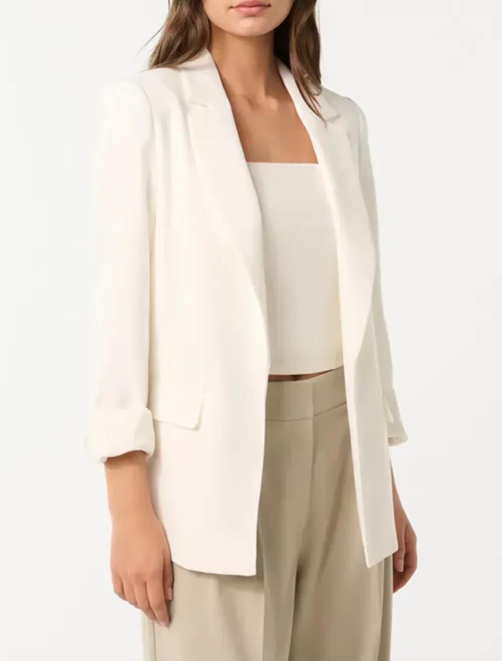 White Regular Blazer