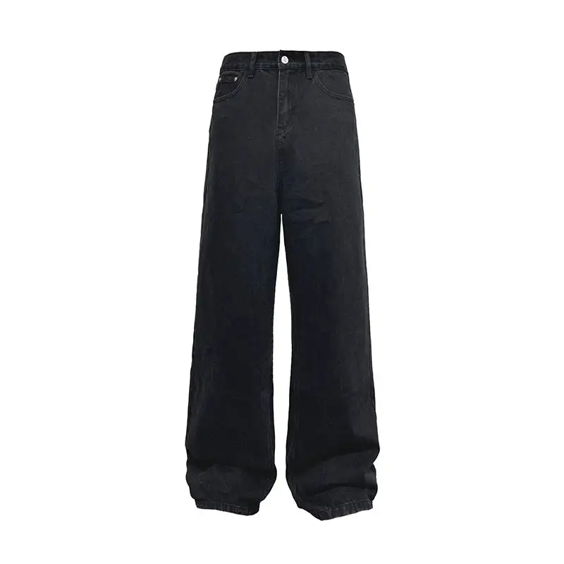 Wide-Leg Classical Wash Jeans