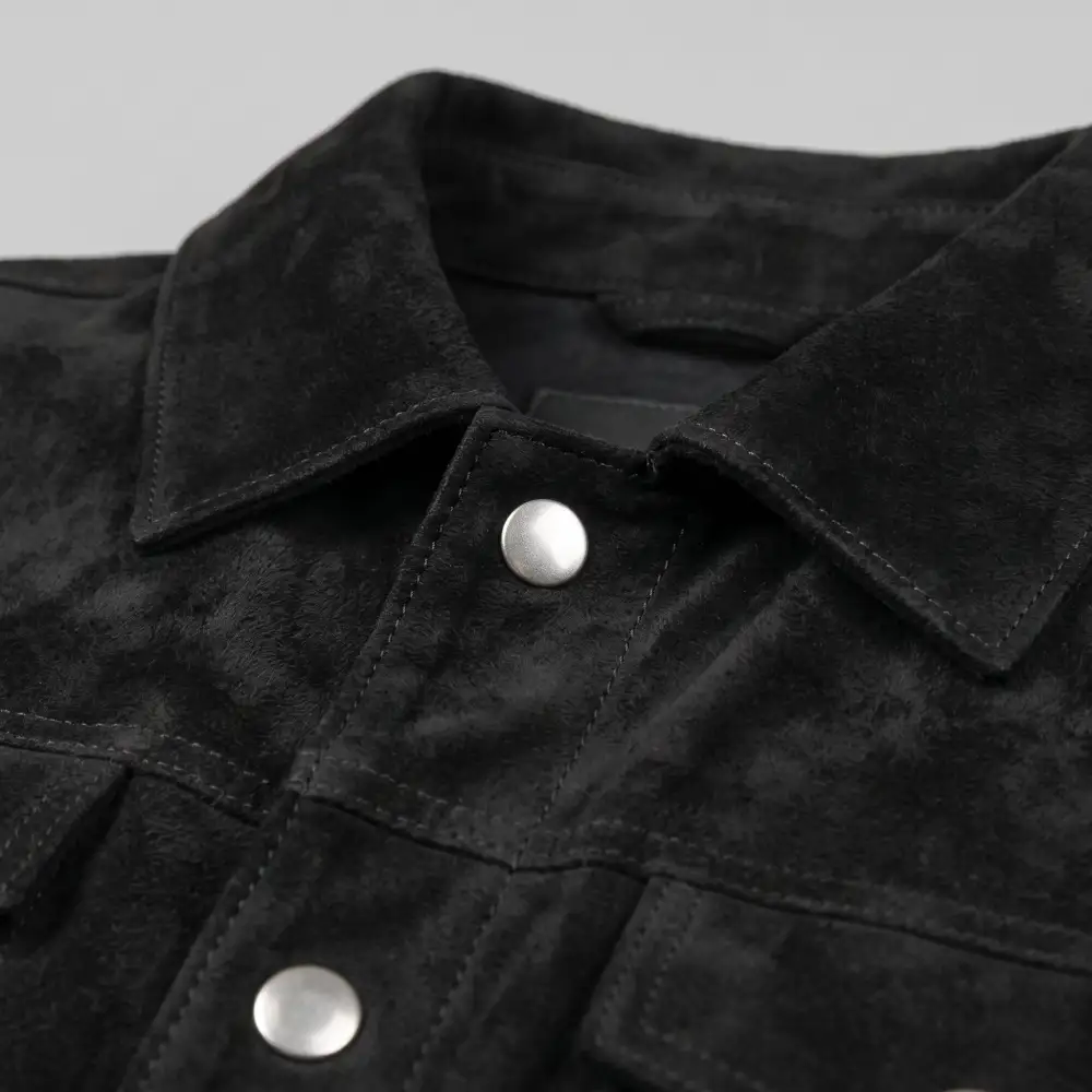 Refined Suede Trucker Western Multi Pocket Jacket
