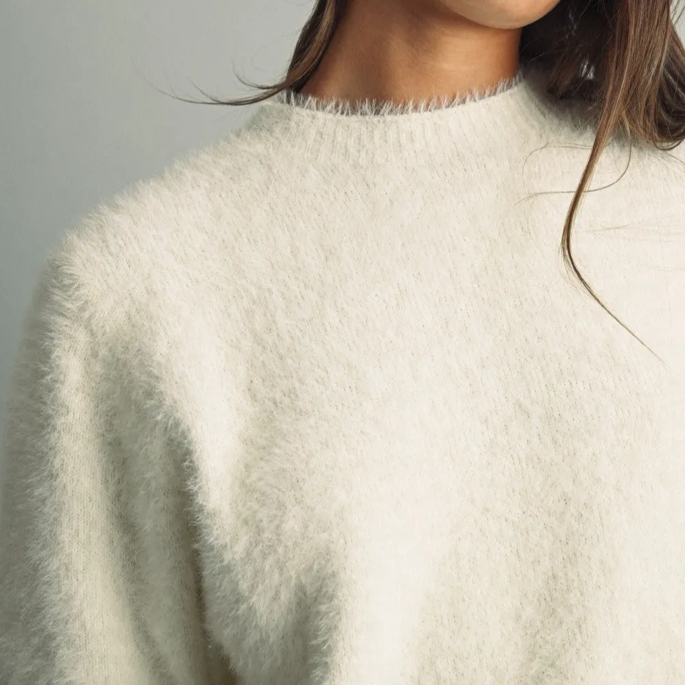 Fuzzy Sweater Top