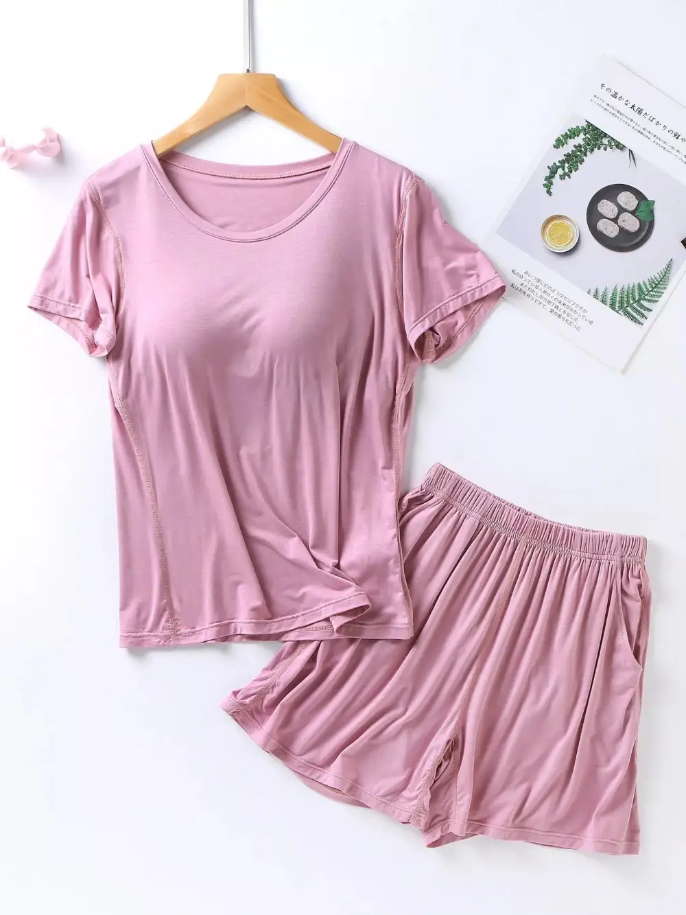 Comfortable Everyday Pajama Set Comes With Built-In Breast Pads