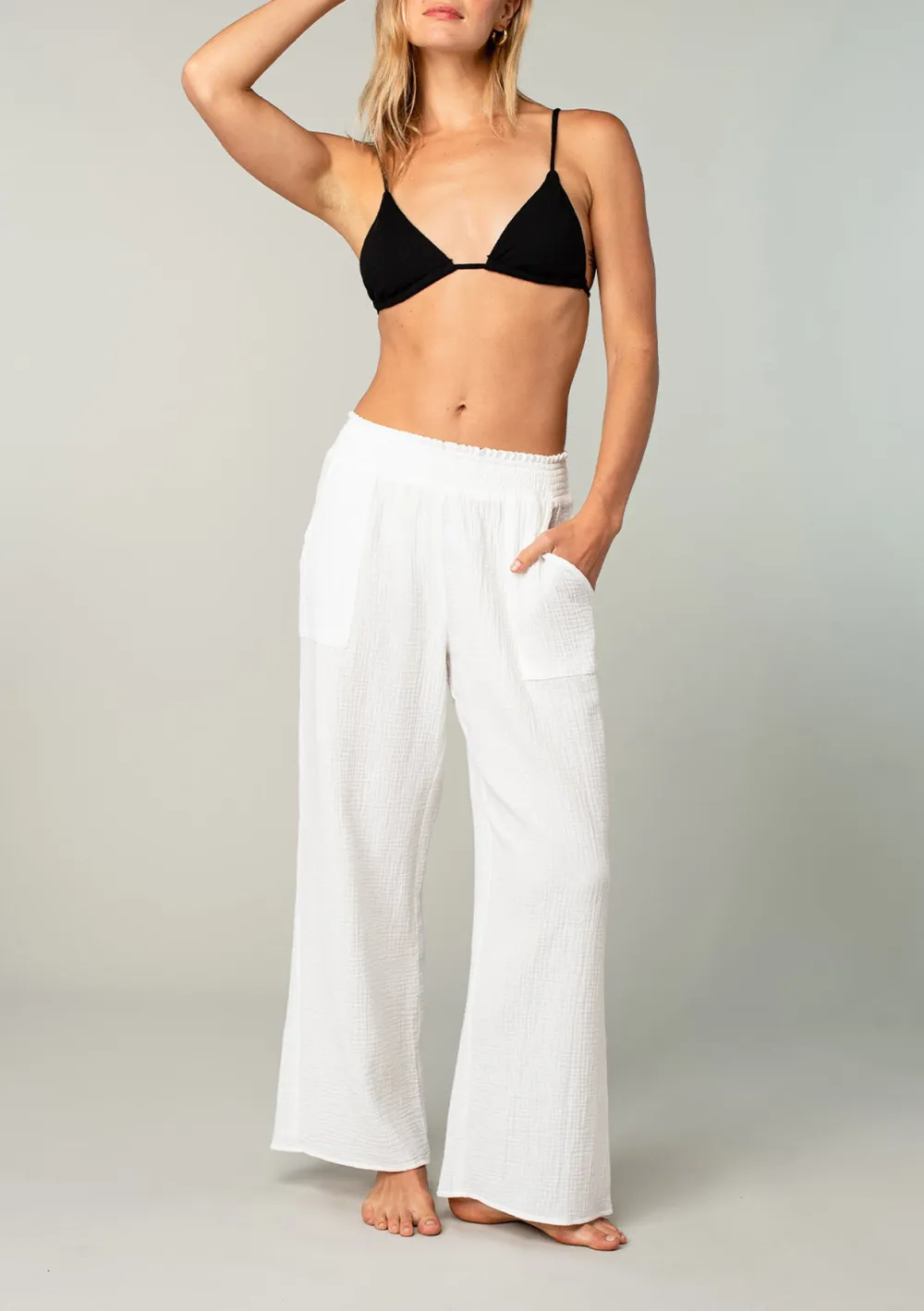 High Rise Wide Leg Pants