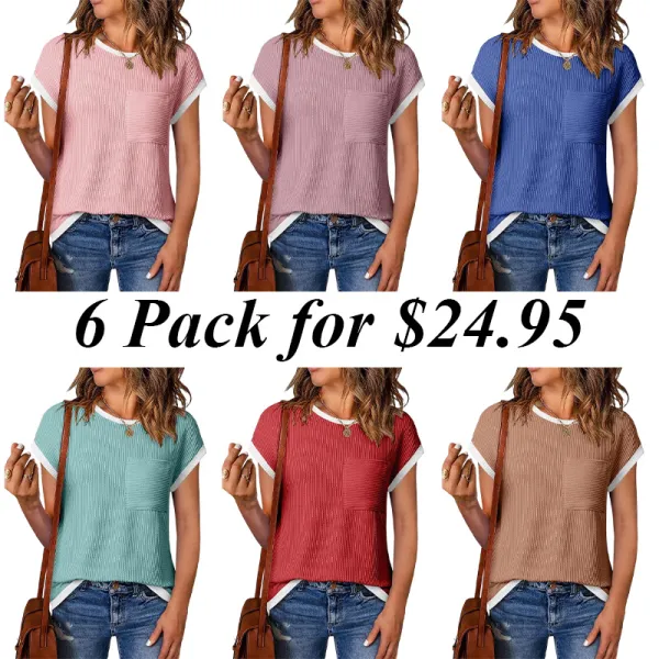 6PACK-Casual T-Shirt