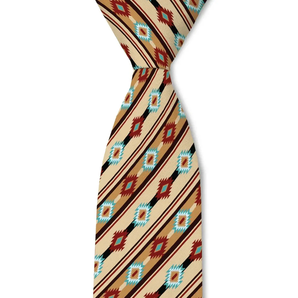 Crisp Striped Pattern Necktie