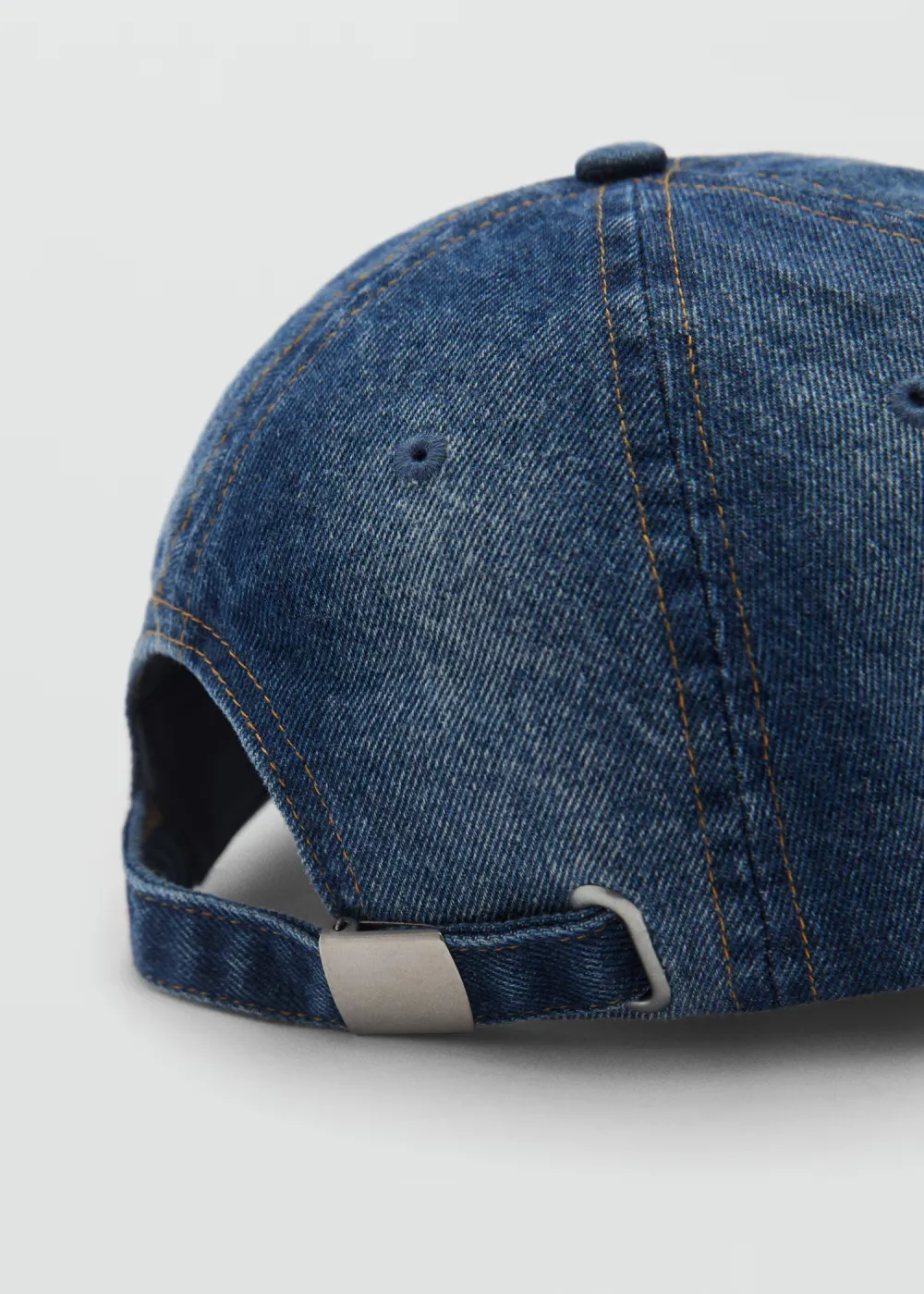 Casual Style Medium Blue Denim Cap