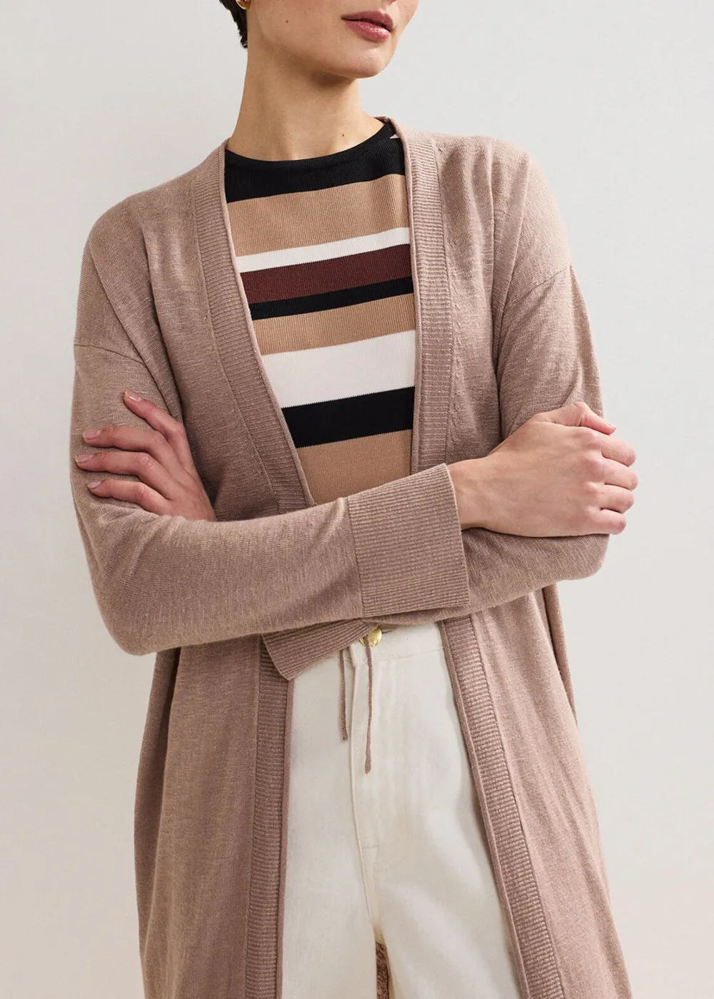 Long-Sleeved Women's Knitted Cardigan