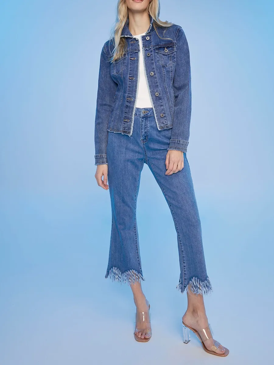 Women's Cotton Jacket With Multiple Pockets
