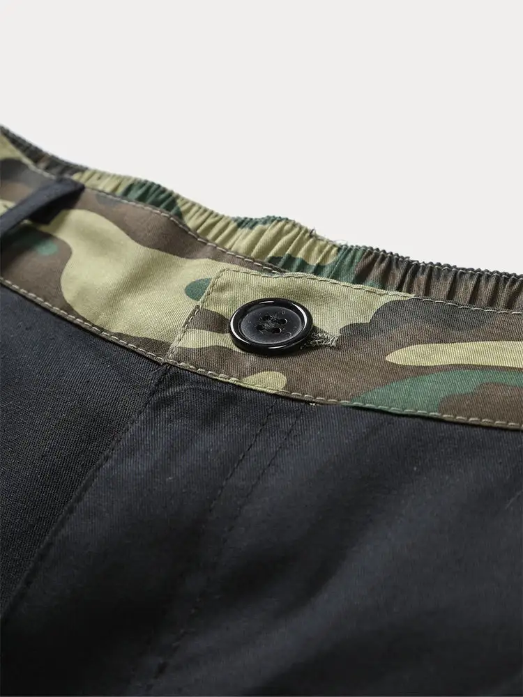 Men's Fashion Splicing Cargo Shorts