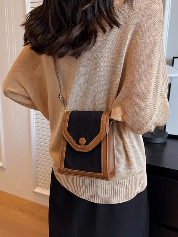 Modern Vintage Geometric Crossbody Bag